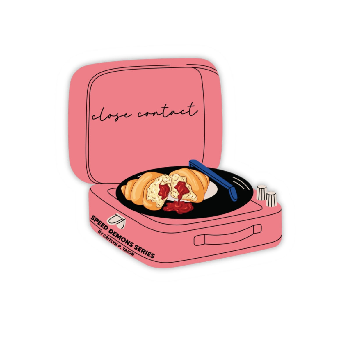 Broken Croissant Vinyl Sticker | Cait Inspired