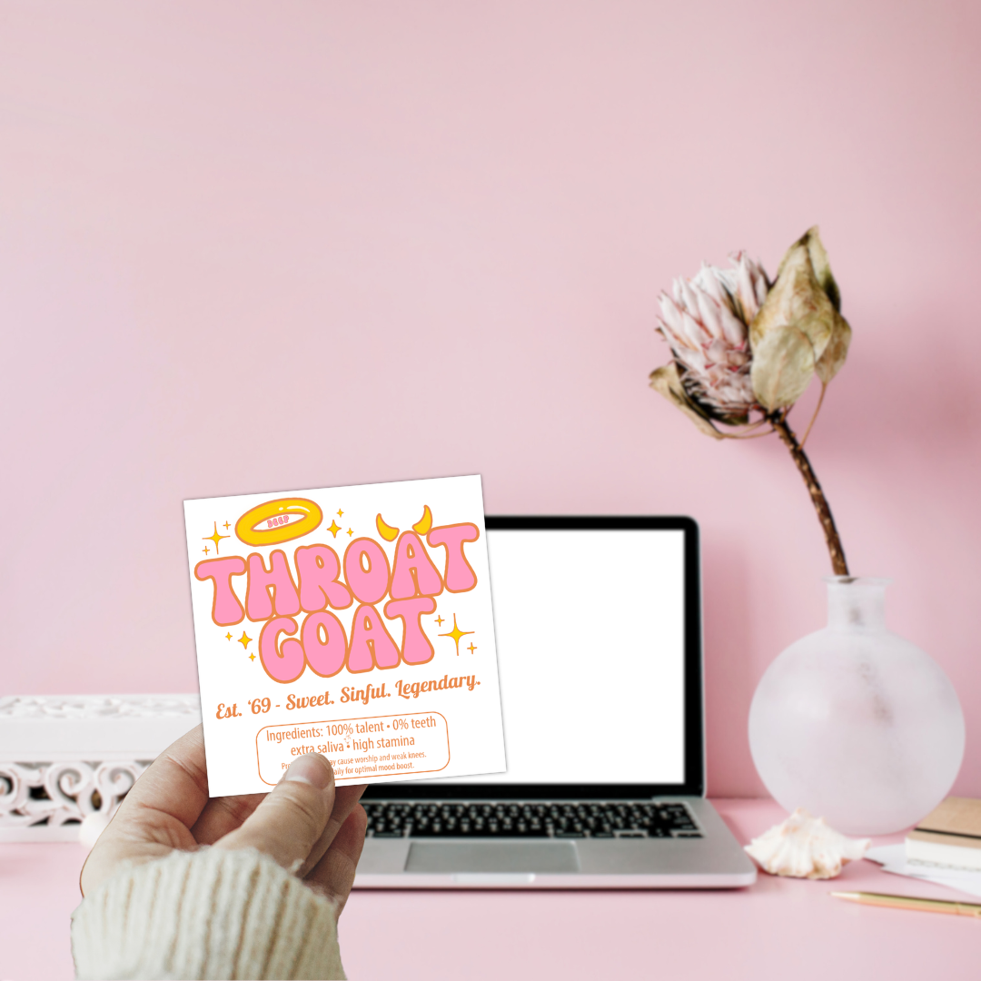 Throat Goat Vinyl Sticker | Speed Demons Inspired