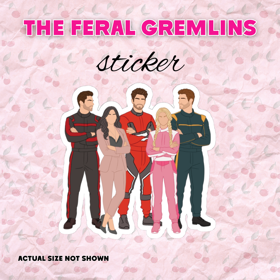 The Feral Gremlins Vinyl Sticker | Speed Demons Inspired
