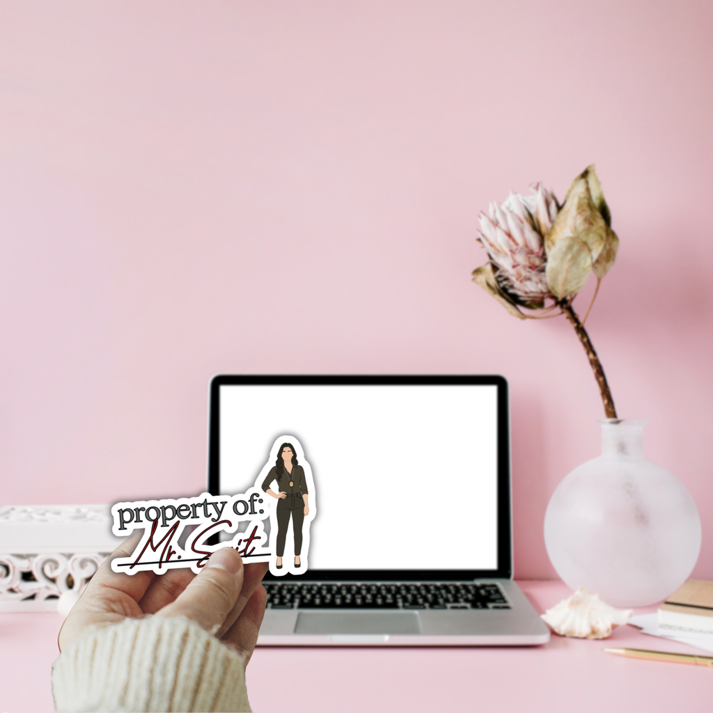 Property of Mr. Suit Vinyl Sticker | Built for Mercy Inspired