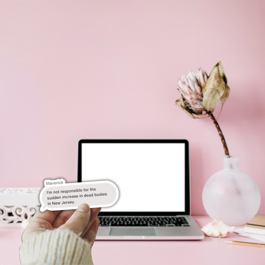 Mav's Texts Vinyl Sticker | Built for Mercy Inspired