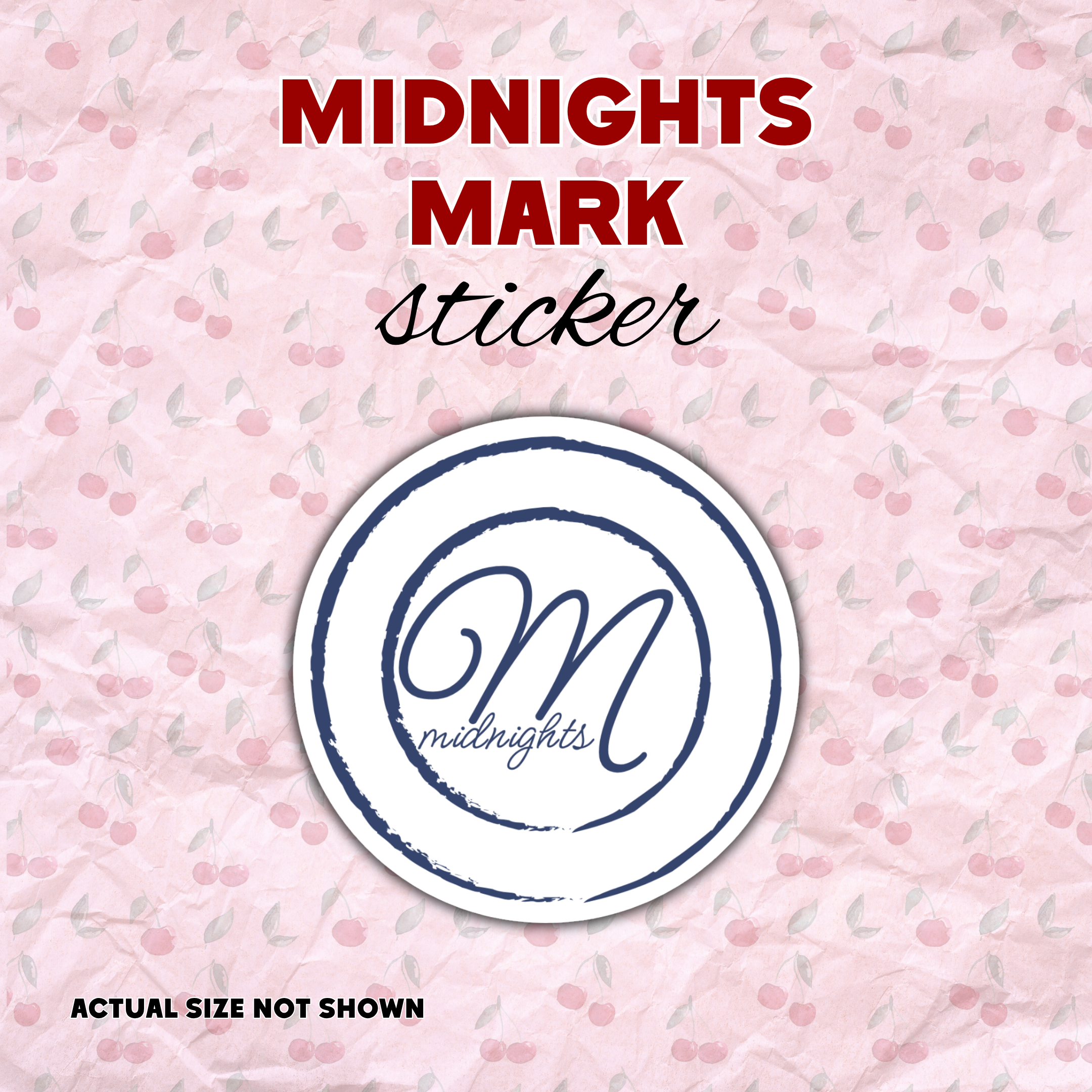 Midnights Mark Vinyl Sticker | Built for Mercy Inspired