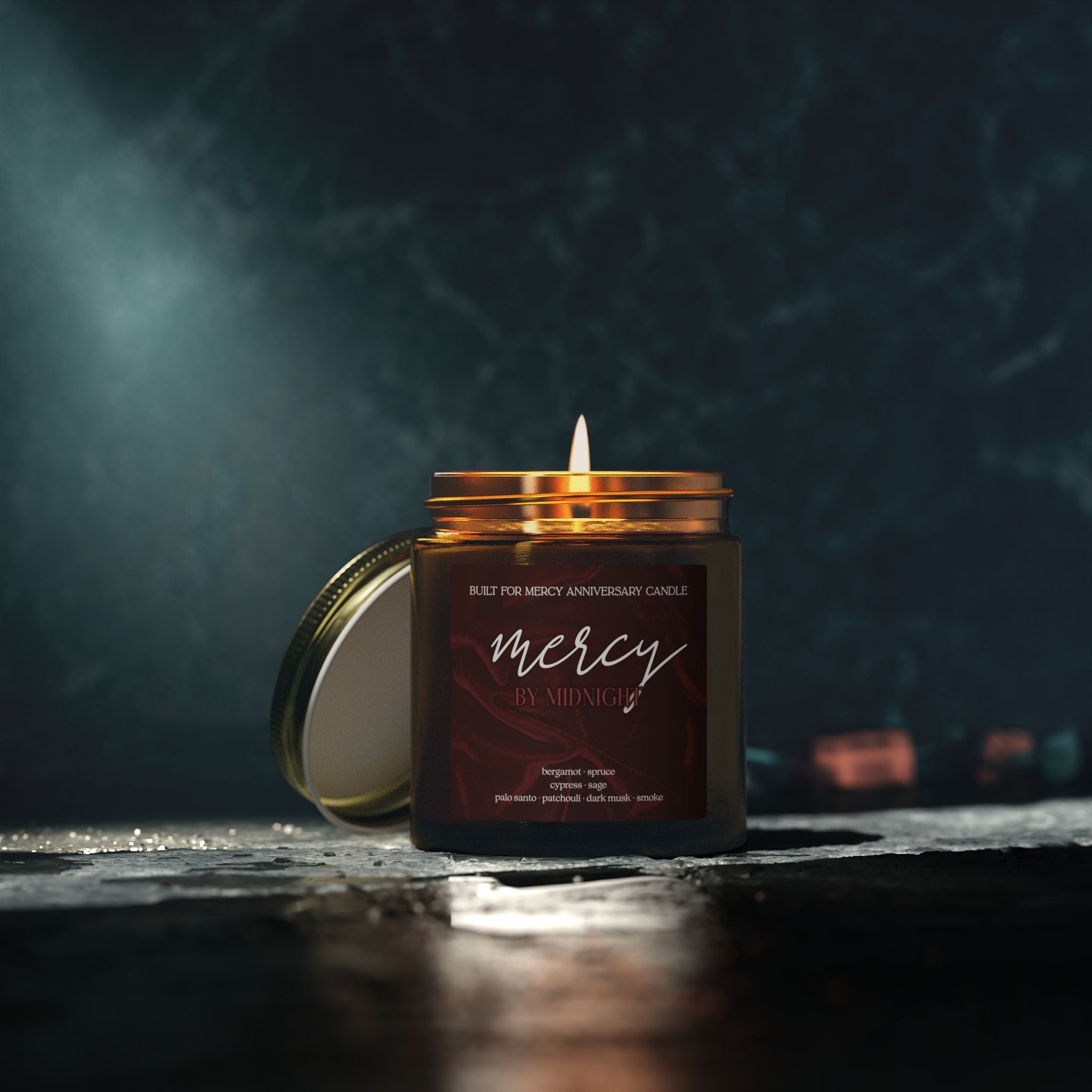 Mercy by Midnight | Built for Mercy Anniversary Candle
