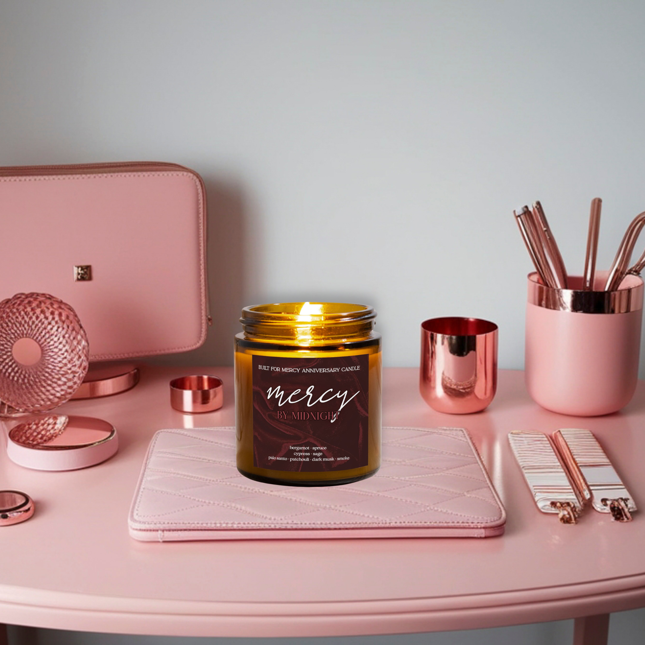 Mercy by Midnight | Built for Mercy Anniversary Candle