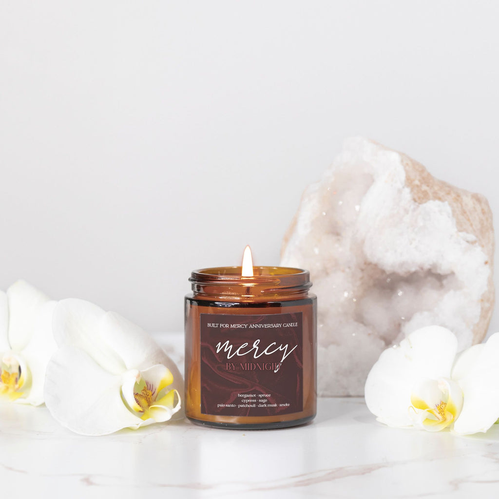 Mercy by Midnight | Built for Mercy Anniversary Candle